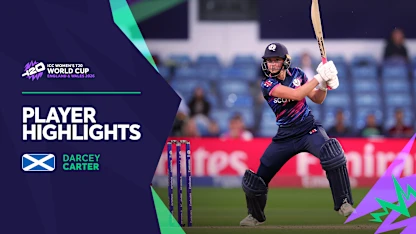 Darcey Carter scores fighting fifty for Scotland | Player Highlights | Women's T20WC 2026