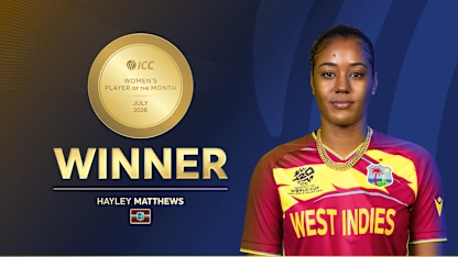 ICC Women's Player of the Month for July 2026 revealed