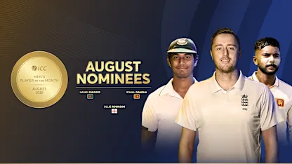 ICC Men's Player of the Month nominees for August 2026 named