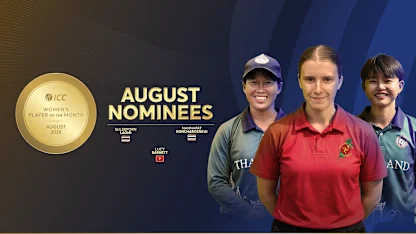 ICC reveal Women’s Player of the Month nominees for August 2026