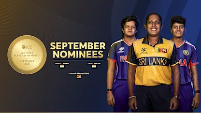 ICC Women’s Player of the Month nominees for September 2026 announced
