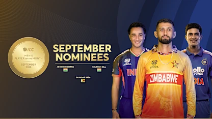 ICC Men’s Player of the Month nominees for September 2026 named