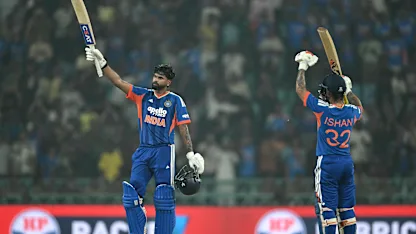 Iyer’s blazing century sets up India victory