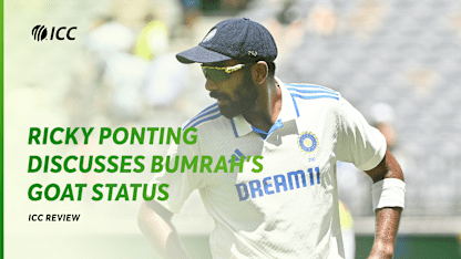 Ricky Ponting on Jasprit Bumrah's status as the game's greatest | The ICC Review