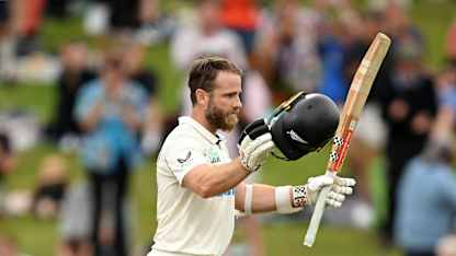 Test century No.33 for Williamson as New Zealand press on in Hamilton