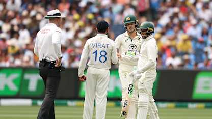 LIVE: Konstas, Kohli clash as debutant reaches half-century at MCG