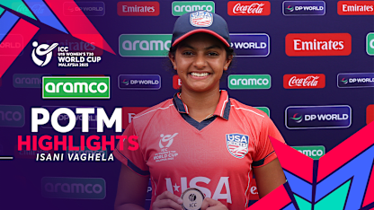 Vaghela shines for USA with a three-wicket haul | POTM Highlights | U19WC 2025