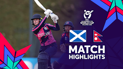 Scotland's last-wicket pair win Nepal thriller | Match Highlights | U19WC 2025