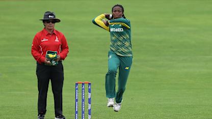 Ayabonga Khaka picked up three wickets for South Africa