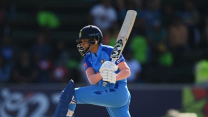 18-year-old Indian superstar Shafali Verma blasts six boundaries off a single over