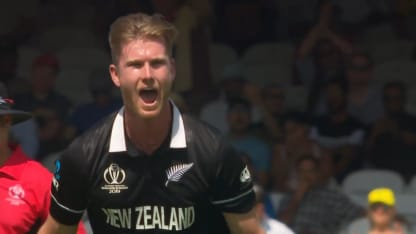 CWC19: NZ v AUS - Neesham takes Stoinis's edge