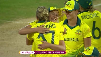 AUS v ENG: Australian players celebrate fourth title win