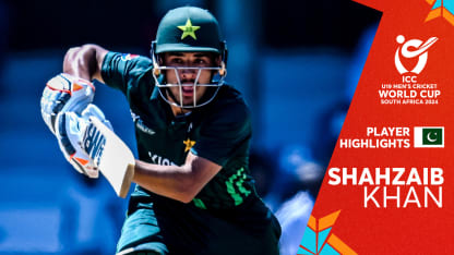 Shahzaib Khan POTM Highlights | U19 CWC 2024