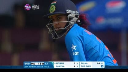 Mithali Raj Match Hero for India v BAN ICC Womens WT20 2016