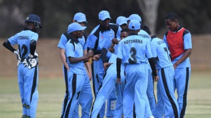 ICC U19 WC Qualifier Botswana celebrate