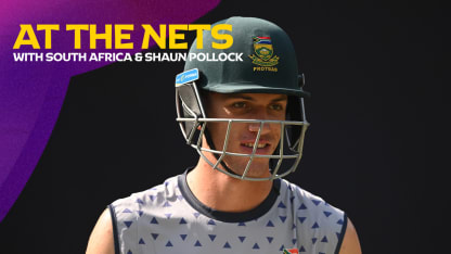At the nets with South Africa all-rounder Marco Jansen and Shaun Pollock | CWC23