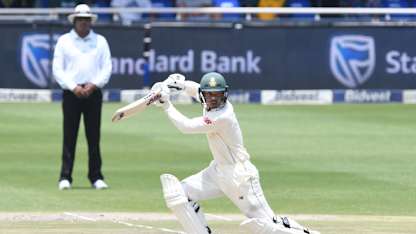 Quinton de Kock during his century against Pakistan
