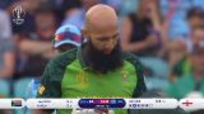 CWC19: Eng v SA – Amla walks off after Archer's bouncer smashes into his grille