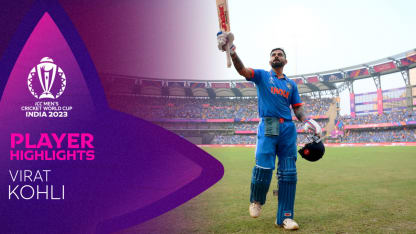 Kohli's record-breaking ton helps India to mammoth total | CWC23