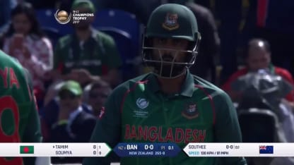 WICKET: Tamim Iqbal falls to Tim Southee for 0