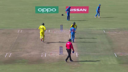 ICC U19 CWC: Sam Fanning strikes his elbow out to Akash Singh