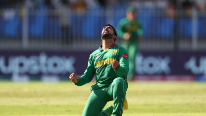 Shamsi grabs another caught and bowled