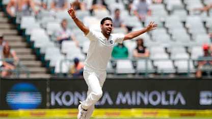 Bhuvneshwar Kumar vaulted 22 places to a career-high 22nd spot in the bowlers' rankings.