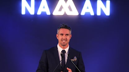 Kevin Pietersen at the MAK Pataudi Memorial Lecture, 2018