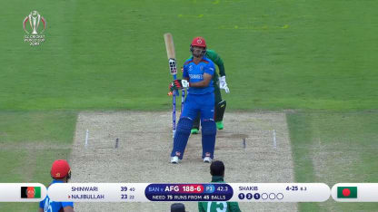 CWC19: BAN v AFG - Shakib takes a five-wicket haul with Najibullah scalp  