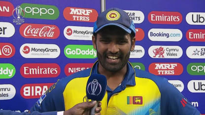 CWC19: AFG v SL - Flash interview with Thisara Perera