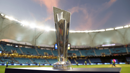 The ICC Men's T20 World Cup Trophy