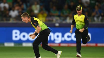 Zampa strikes to claim Australia's first wicket
