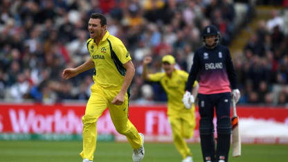 WICKET: Root falls to Hazlewood for 15