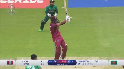 CWC19: WI v BAN - Shai Hope's 96