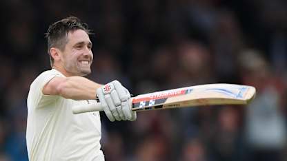 Chris Woakes hit a maiden Test century with an unbeaten 137 against India at Lord's