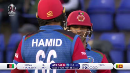CWC19: AFG v SL - Afghanistan innings highlights