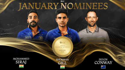 ICC Men's Player of the Month nominees for January 2023 revealed