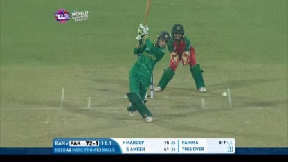 Bismah Maroof Innings for Pakistan V Bangladesh Video ICC Womens WT20 2016