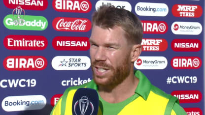 CWC19: AUS v BAN - Player of the match, David Warner