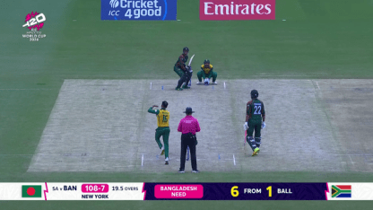 Watch the final ball as South Africa win thriller | SA v BAN | T20WC 2024