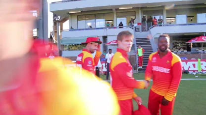 Zimbabwe take final Afghan wicket and the celebrations begin