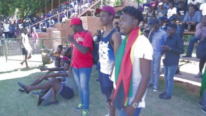 Zimbabwe supporters are partying hard to cheer their team home