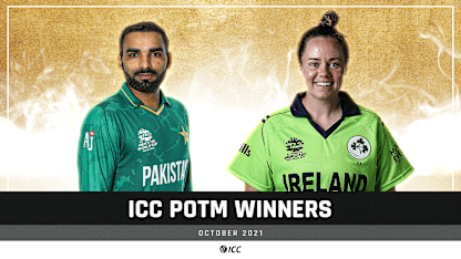 ICC POTM Winners – October 2021