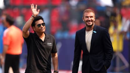 Beckham meets Tendulkar: A legendary rendezvous at the Wankhede | CWC23