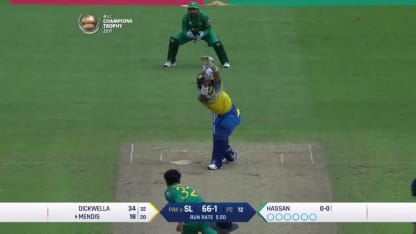 WICKET: Kusal Mendis is dismissed by Hassan Ali for 27
