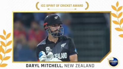 ICC Spirit of Cricket Award 2021 winner – Daryl Mitchell