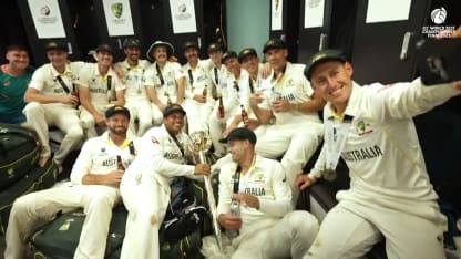 Inside the Australia dressing room celebrations after their WTC23 Final victory