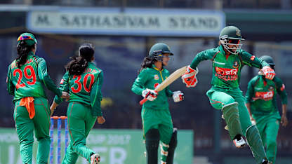 Bangladesh, who began with promise, paid the price for flagging spirits, sloppy fielding and the frequent loose ball.