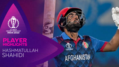 Shahidi's unbeaten fifty leads Afghanistan to third win | CWC23