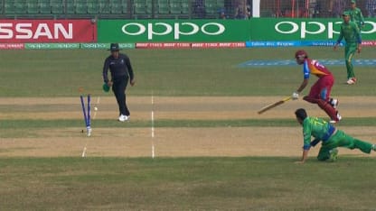 Shadab Khan's direct hit run out